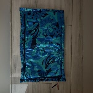Outdoor Afro + REI Co-op Nature Nap Satin Pillow Cover For Camping Blue